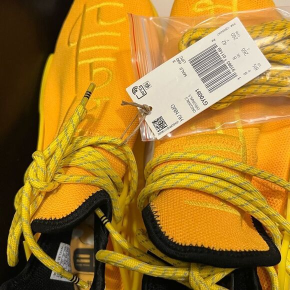 NEW AUTHENTIC ADIDAS NMD HU PHARRELL EXTRA EYE YELLOW MEN SHOE SIZE 8.5  GY0091 - Picture 4 of 11